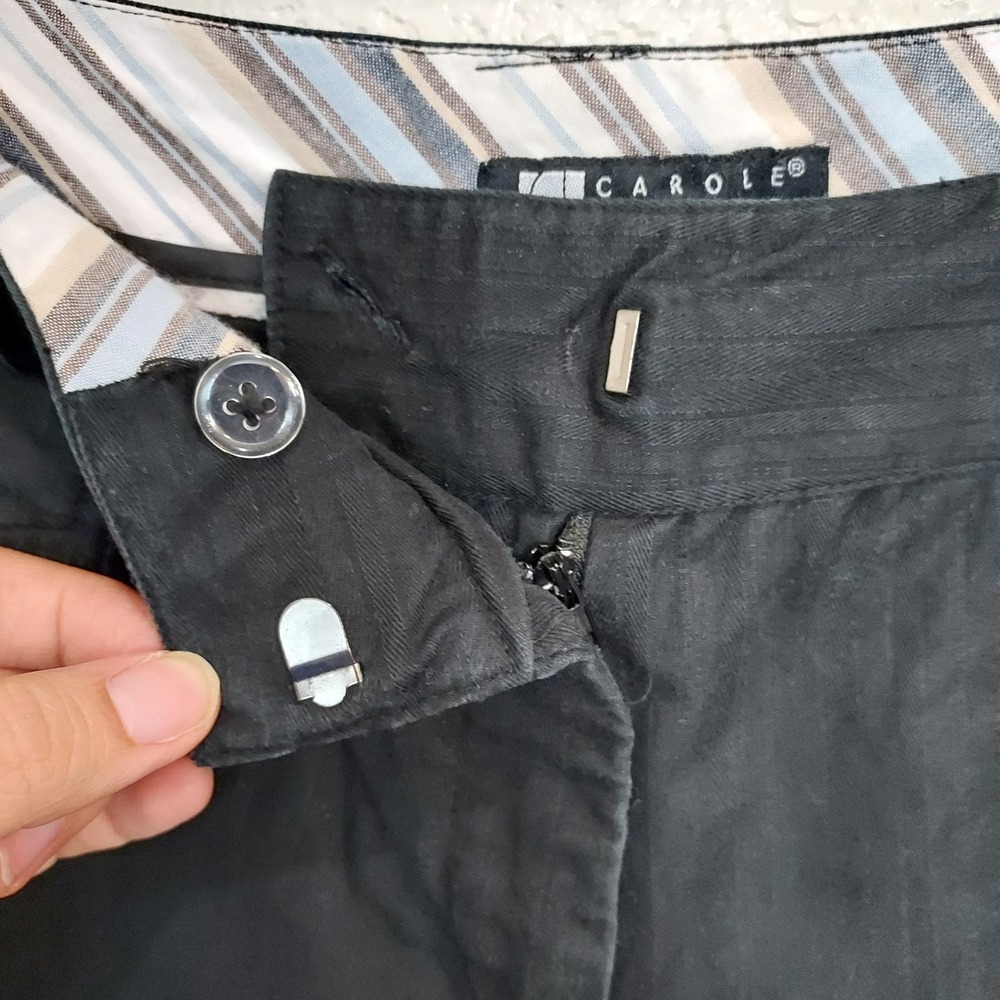 ⭐️5/$20 Carole Little Black Bermuda Shorts Size 6 - Picture 6 of 9